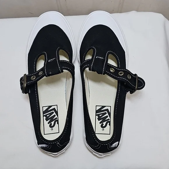 Vans Style 93 Mary Janes Black Canvas - Picture 5 of 10